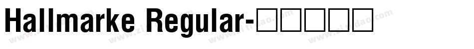 Hallmarke Regular字体转换